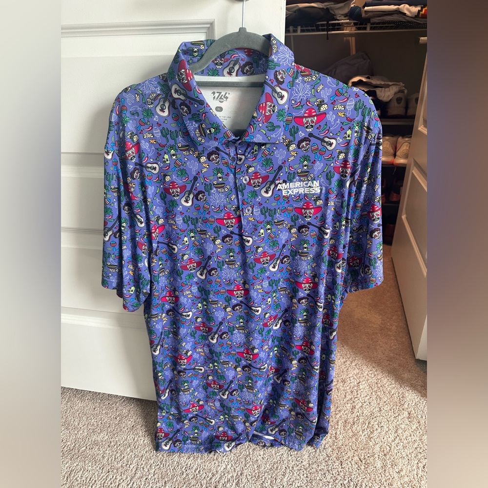 Limited Edition American Express Fiesta Graphic Polo Shirt